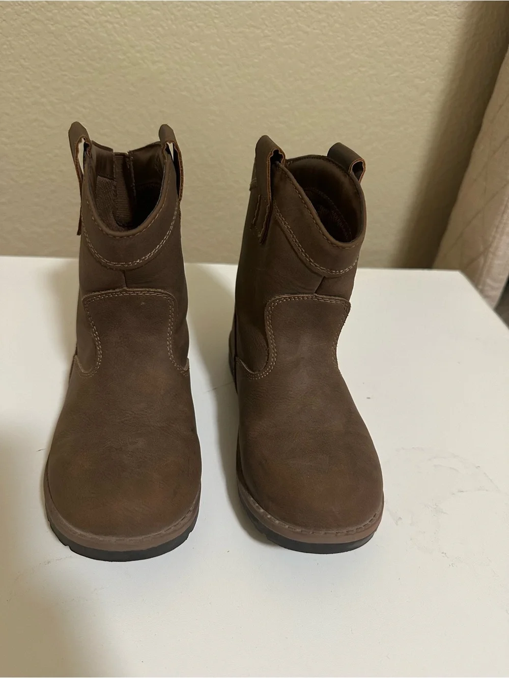 Worn Once | Kids Brown Pull-On Nubuck Boots